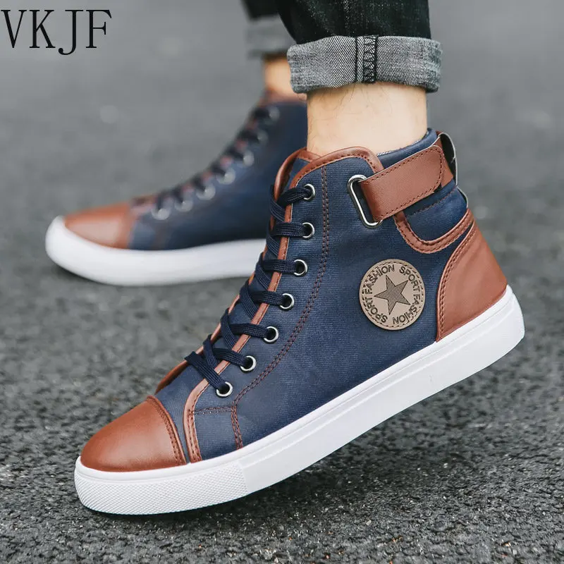 Top Trends: Size 39-47 Autumn And Winter New Style Men Winter Flat Boots British Men's Snow Boots Korean Version Of The Trend High Top Shoes Shoppable Styles