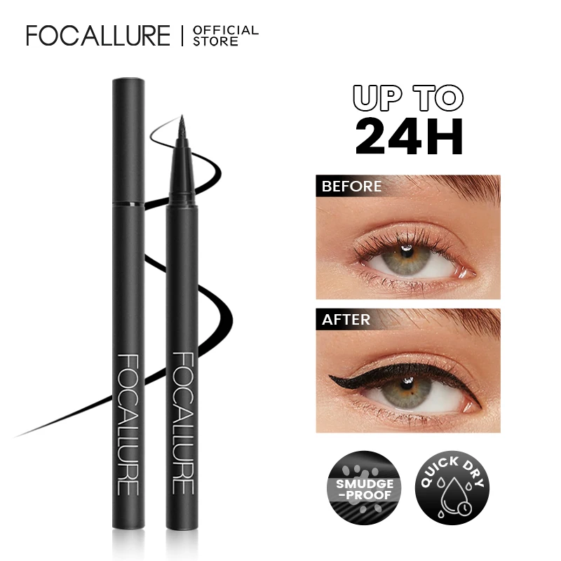 Top Trends: FOCALLURE Waterproof Liquid Eyeliner Long Lasting Eye Pencil Easy To Wear Natural Eye Liner Liquid Pen Makeup Women Cosmetics Shoppable Styles