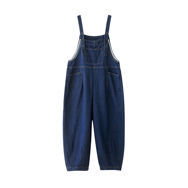 Top Trends: Loose Oversized Mom Jeans Overalls For Women Casual Streetwear Wide Leg Denim Jumpsuit Vintage Strap Dungarees Baggy Cargo Pants Shoppable Styles - Image 3