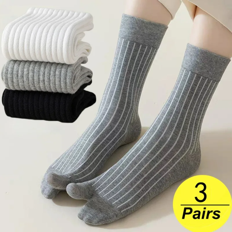 Top Trends: New Japanese Tabi Toe Socks Men Women Harajuku Sweaty Deodorant Breathable Two Finger Socks Kimono Flip Flop Toe Separation Sock Shoppable Styles