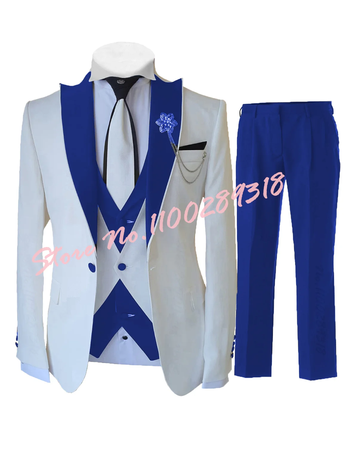 Top Trends: 2023 Tailor-made White Suits For Men 3 Piece Set Slim Fit Formal Wedding Best Man Groom Tuxedo Fashion Luxury(Blazer+ Vest+ Pants) Shoppable Styles