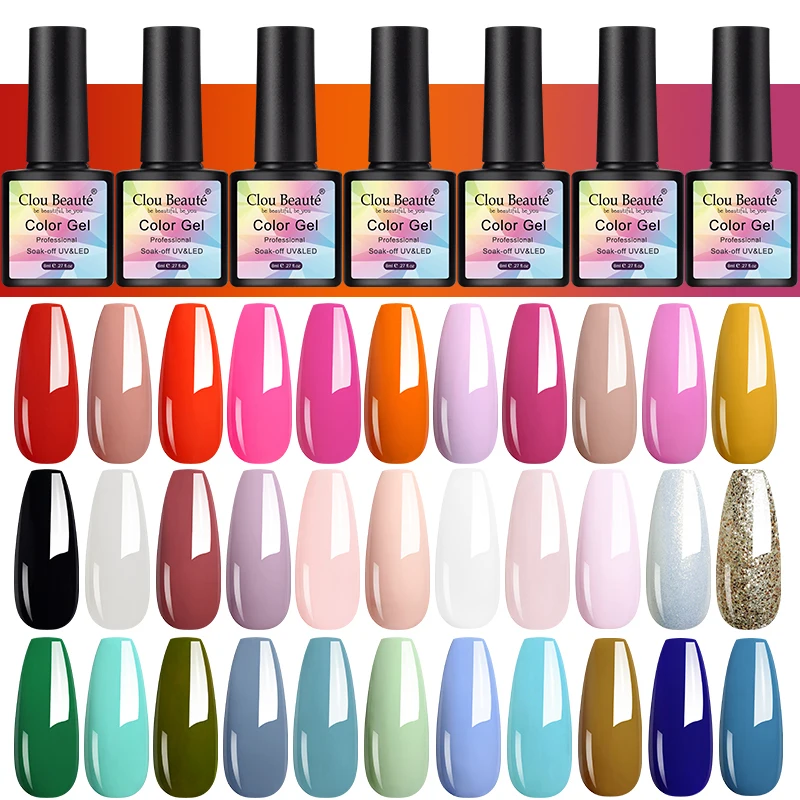 Top Trends: Clou Beaute 8ml Gel Nail Polish Gel Varnish Vernis Semi Permanant UV Gel Ongle Soak Off Nail Art Gel Varnish Manicure Nail Glue Shoppable Styles