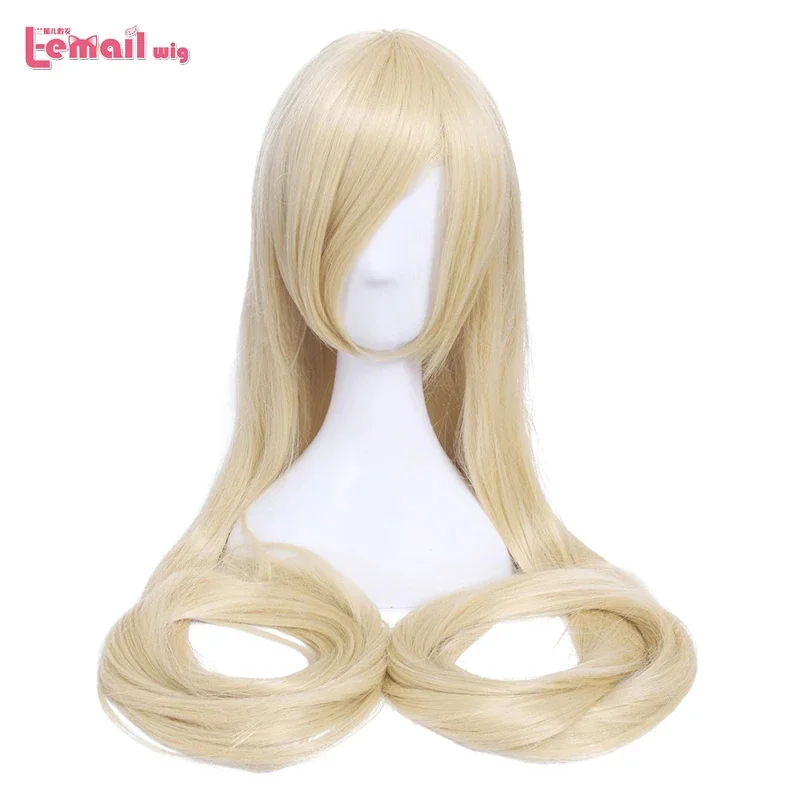 Top Trends: L-email Wig Synthetic Hair 60inch 150cm Long Blonde Wig Chobits Chi Cosplay Wigs Straight Beige Black Halloween Cosplay Wig Shoppable Styles