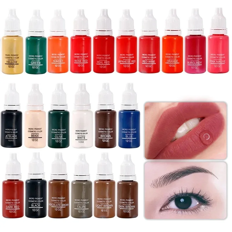 Top Trends: 23color Professional TattooInk For Body Art Natural Plant Micropigmentation Pigment Permanent Tattoo Ink Shoppable Styles