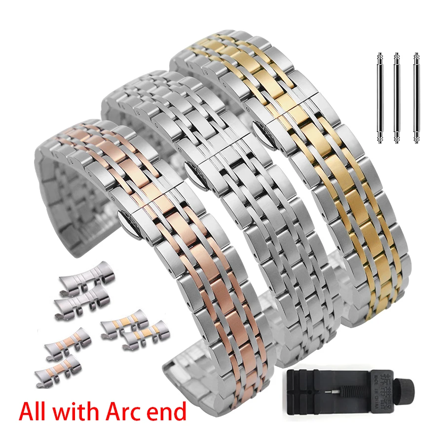 Top Trends: Stainless Steel Wacth Strap For Tissot For Citizen For Armani Strap Watch Band 12 / 13 / 14 / 16 / 17 / 18 / 19 / 20 / 21 / 22 / 23 / 24 Mm WristBand Shoppable Styles