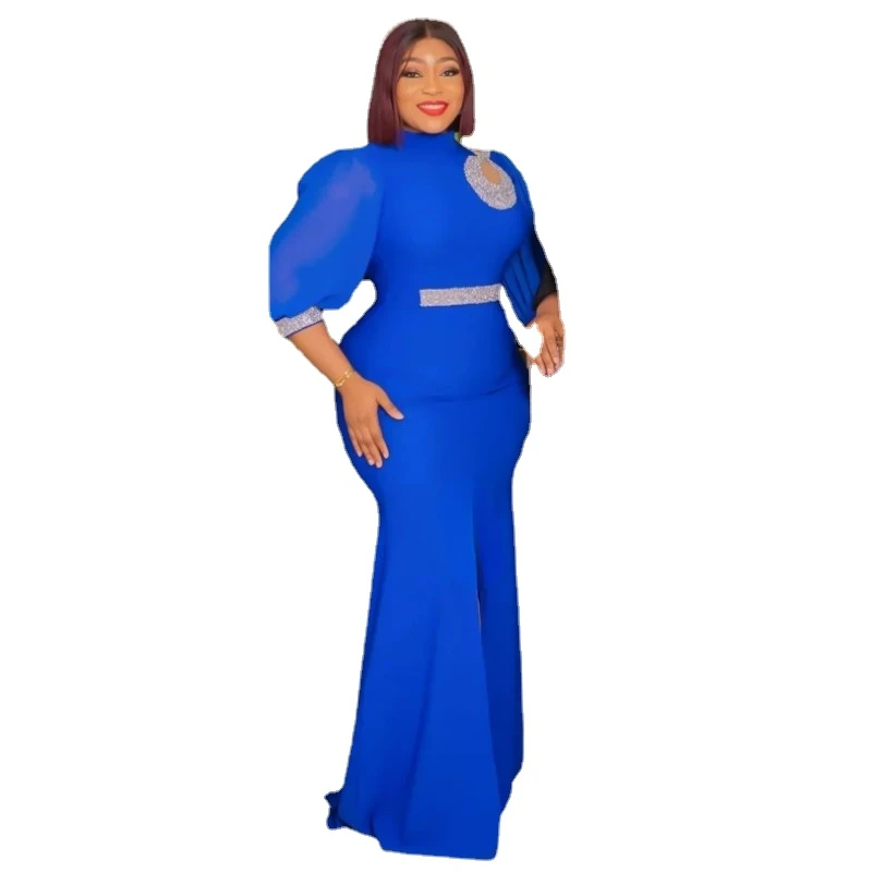 Top Trends: 2024 Elegant Plus Size African Party Dresses For Women Sexy Bodycon Maxi Long Dress Fashion Wedding Evening Gowns Ankara Outfit Shoppable Styles