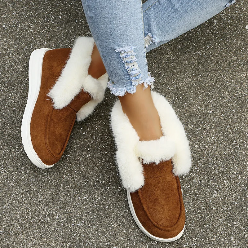 Top Trends: 2022 New Women Boots Thickening Plus Velvet Winter Fashion Warm Short Boots Cotton Shoes Women'S Snow Boots Winter Boots Shoppable Styles