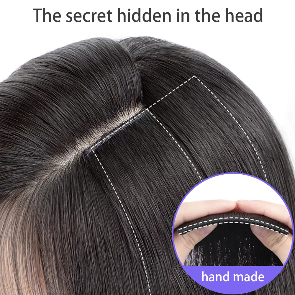 Top Trends: Synthetic Hair Pad Clip In Extension For Women Natural Wig Female Short Straight Invisible Hairpins Adding Extra Volume Piece Shoppable Styles - Image 4