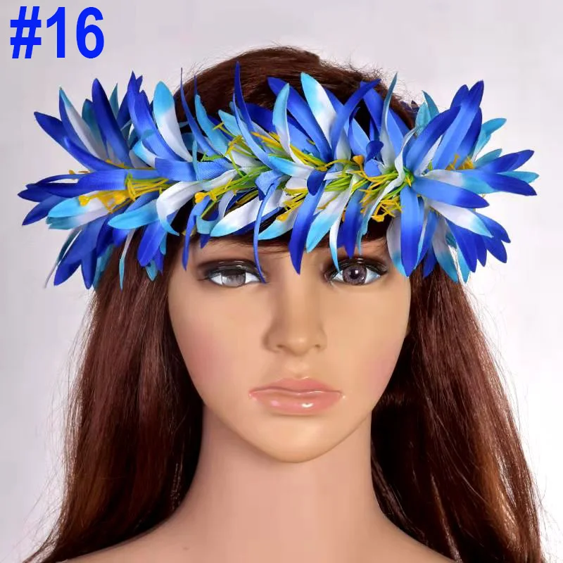 Top Trends: Cheap Leis Artificial Velvet Spider Lily Headband Hula Dance Girl Headwear Party Performance Hawaii Garland Hair Accessories Shoppable Styles