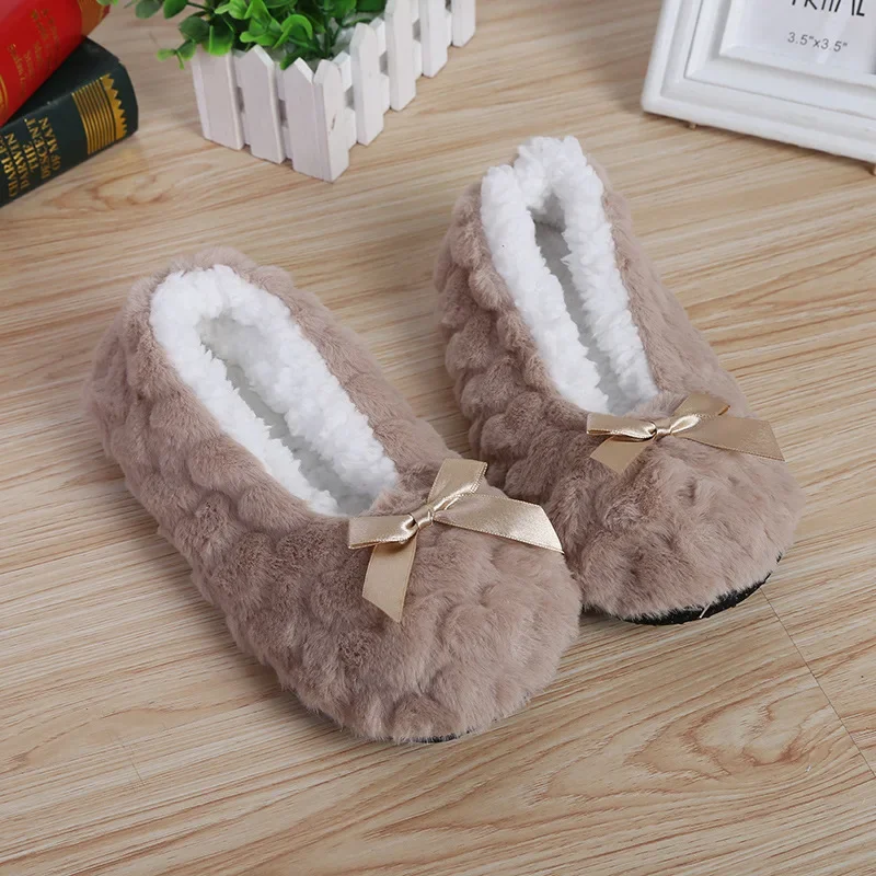 Top Trends: Home House Slipper Womens Winter Warm Plush Thick Heart Love Anti Slip None Grip Soft Cute Funny Indoor Female Fluffy Floor Shoe Shoppable Styles