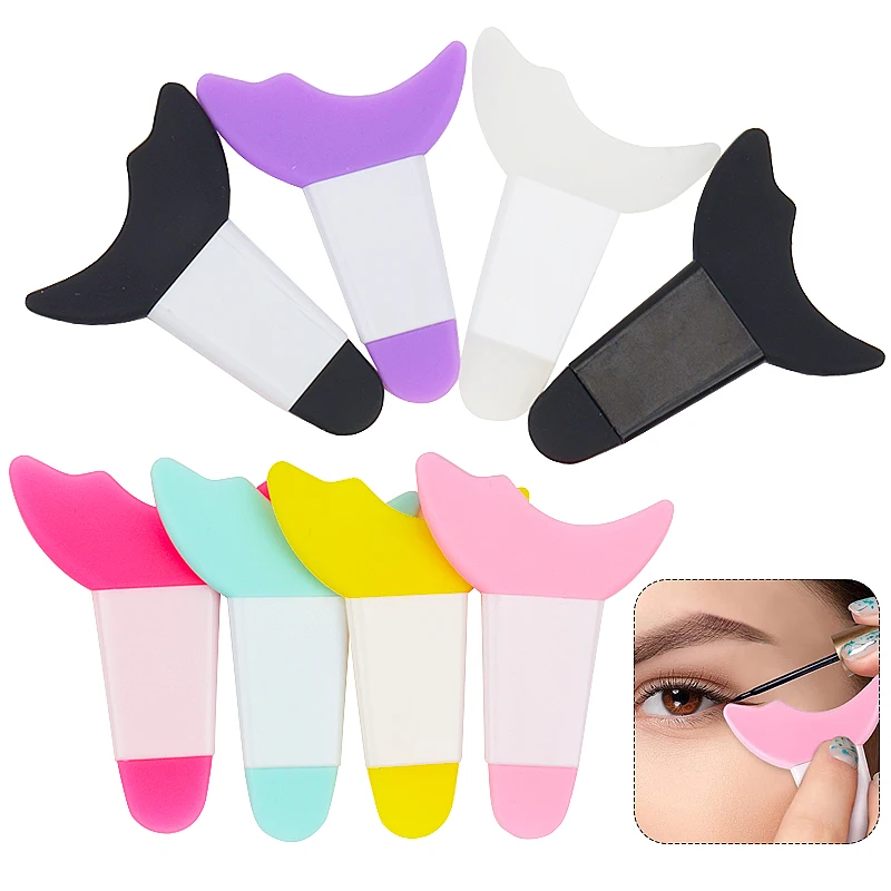 Top Trends: 1 Pc Resusable Eye Makeup Aid Silicone Eyeliner Eyebrow Stencils Face Cream Mask Applicator Beauty Tools Shoppable Styles