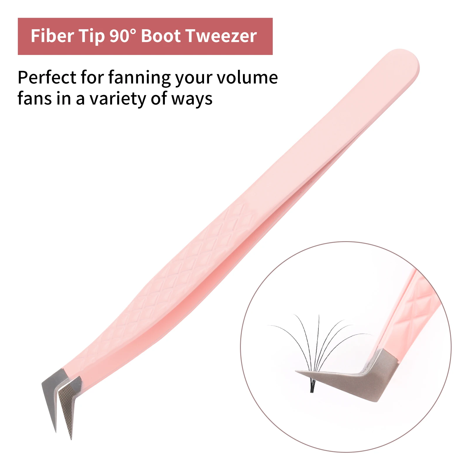 Top Trends: 1 Pcs Eyelash Tweezers Extension Pink Stainless Steel Superhard Tweezers With Fiber Tips High Precision Anti-Static Tweezers Shoppable Styles - Image 2