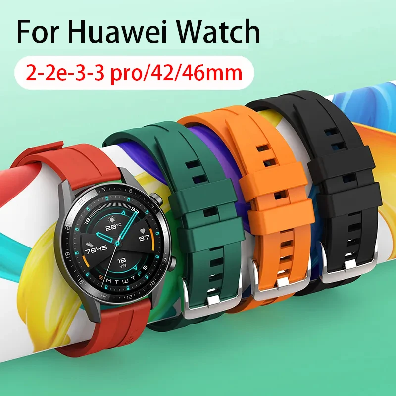 Top Trends: Sport Band For Huawei Watch Gt 2-2e-3-3 Pro / gt2 / gt4 42 / 46mm Belt Silicone Bracelet Galaxy Watch 6 4 5 Pro 20mm 22mm Watch Strap Shoppable Styles