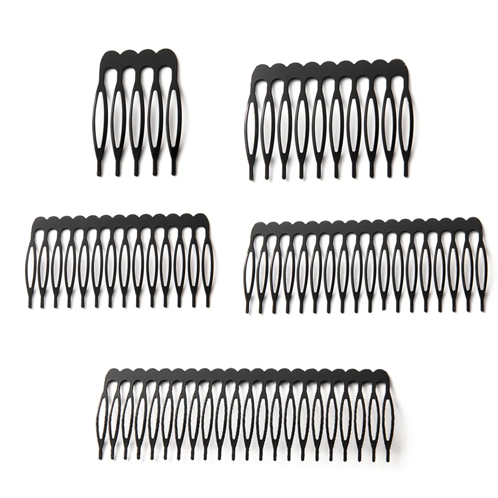 Top Trends: 10pcs 5-22 Teeth Metal Hair Comb Blank Base For Wedding Headdress Hairpin Clips Jewelry Making DIY Handmade Accessories Supplies Shoppable Styles