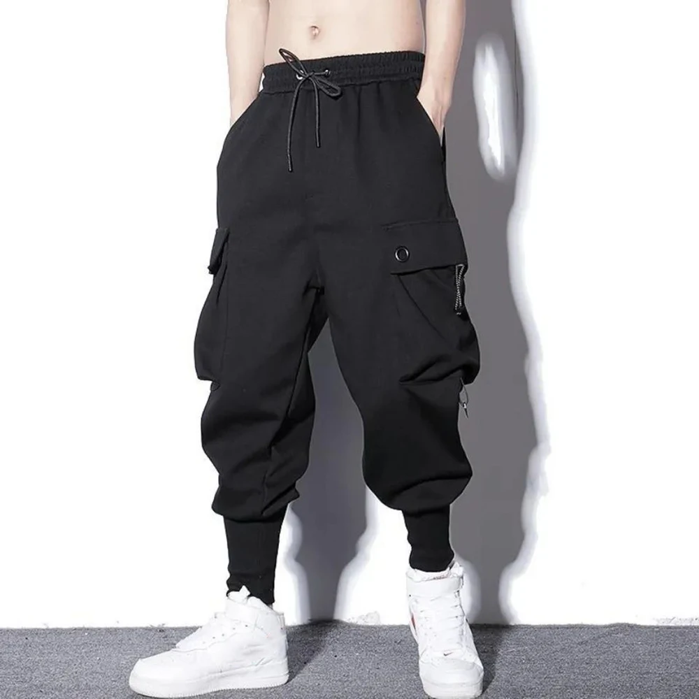 Top Trends: Loose Harem Pants Men Cargo Trousers Hip Hop Outdoor Casual Ankle Length Pant Fashion Streetwear Pocket Sweatpants Shoppable Styles