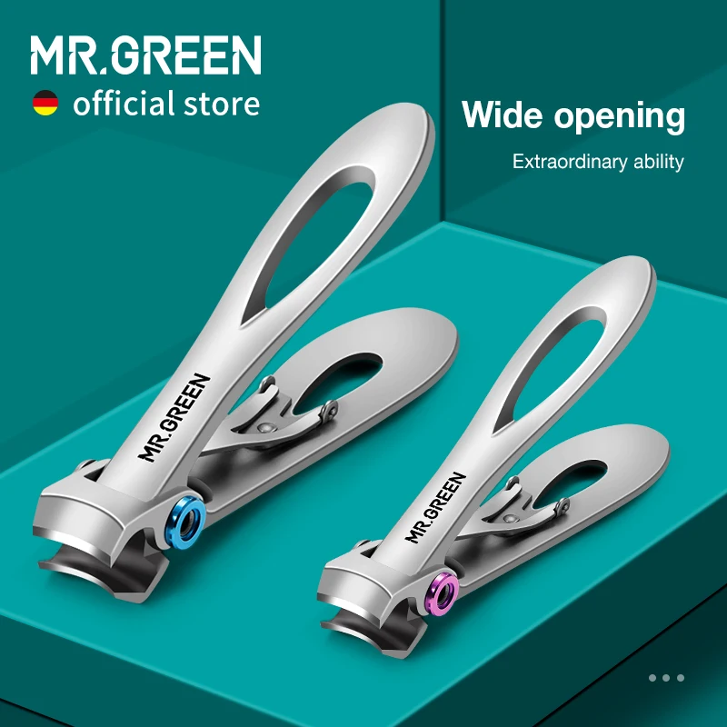 Top Trends: MR.GREEN Nail Clippers Stainless Steel Two Sizes Are Available Manicure Fingernail Cutter Thick Hard Toenail Scissors Tools Shoppable Styles