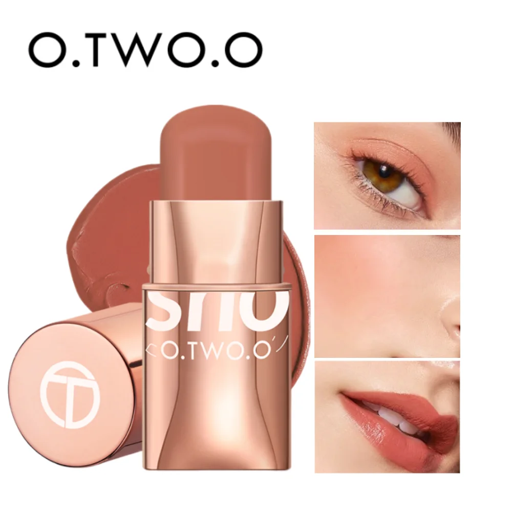 Top Trends: O.TWO.O Blush Makeup Stick High Pigmented Blusher Cream Sticks Waterproof Long-lasting Lip Cheek Eyess Cosmetics For Women Shoppable Styles