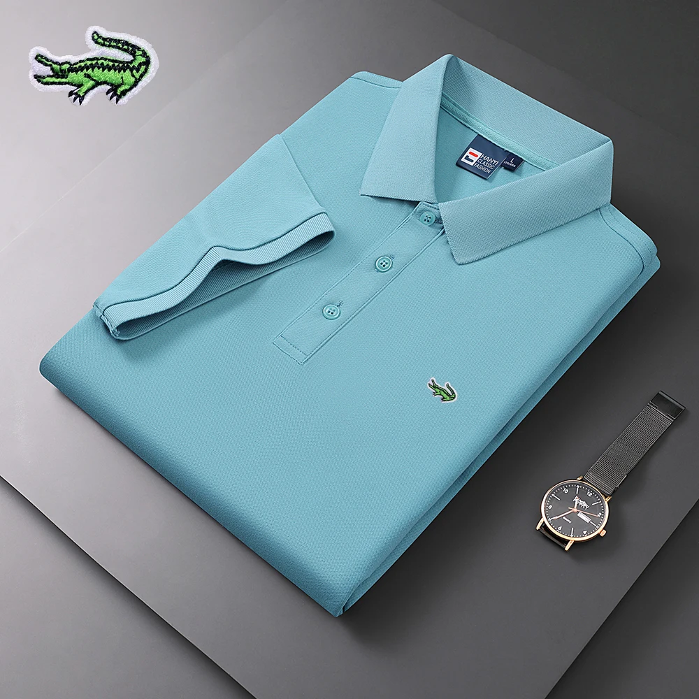 Top Trends: 2023 New Lacoste High Quality T Shirt For Men Embroidered New T-shirt Mens Polo Shirt Shirt Male Summer Polo T Shirt For Men Top Shoppable Styles