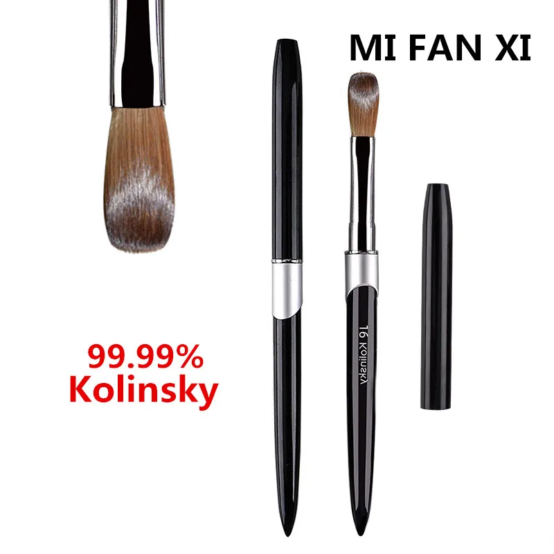 Top Trends: 1PC Nail Brush Kolinsky Sable Acrylic Brush UV Gel Carving Pen Brush Liquid Powder DIY Nail Drawing Shoppable Styles