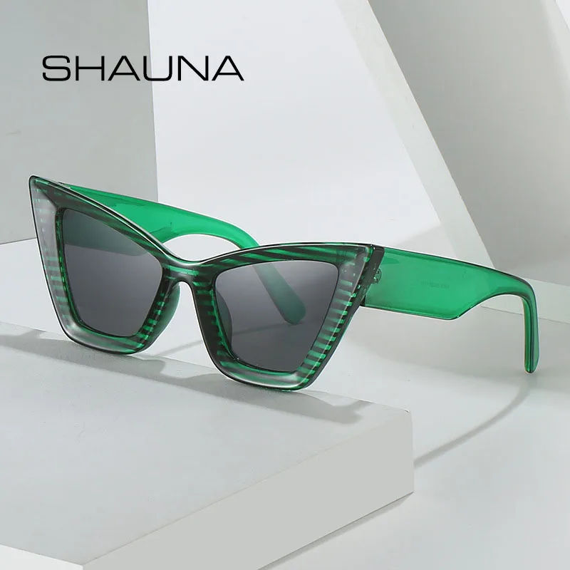 Top Trends: SHAUNA Oversized Cat Eye Women Sunglasses UV400 Shoppable Styles - Image 2