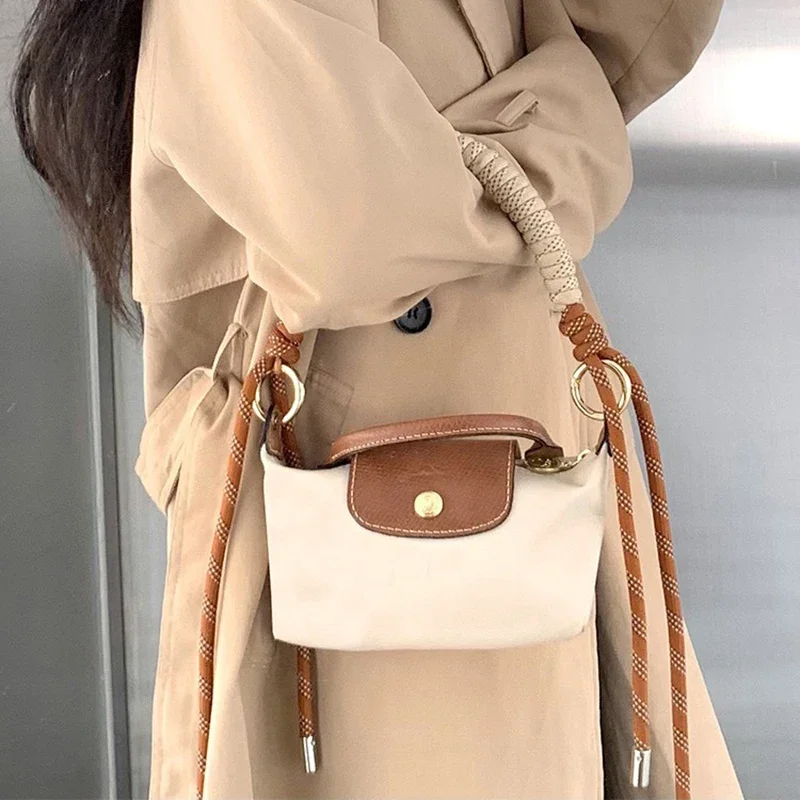 Top Trends: Fashion Strap For Longchamp Mini Bag Hand Braided Strap Bag Transformation Bag Accessories Short Strap 38-88cm Shoppable Styles - Image 3