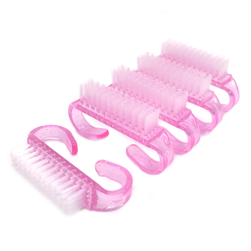 Top Trends: 10pcs / lot Nail Brush Art Tools Pink Dust Powder Clean Professional Acrylic Nail Brushes Manicure Pedicure Nails Accessories Tool Shoppable Styles