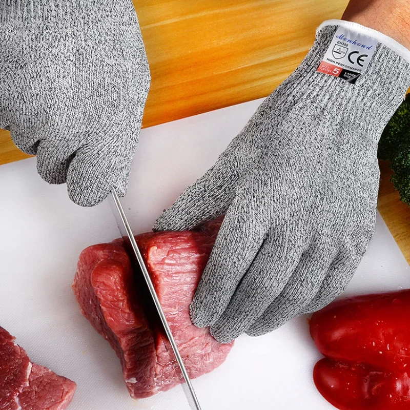 Top Trends: 1 Pair HPPE Kitchen Gardening Hand Protective Gloves Butcher Meat Chopping Working Gloves Mittens Women Men&#039;s Gloves Shoppable Styles