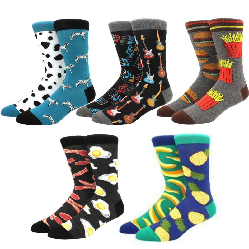 Top Trends: Spring And Summer New Creative Couple Style Personalized AB Fashion Socks Cartoon Jacquard Cotton Socks Shoppable Styles