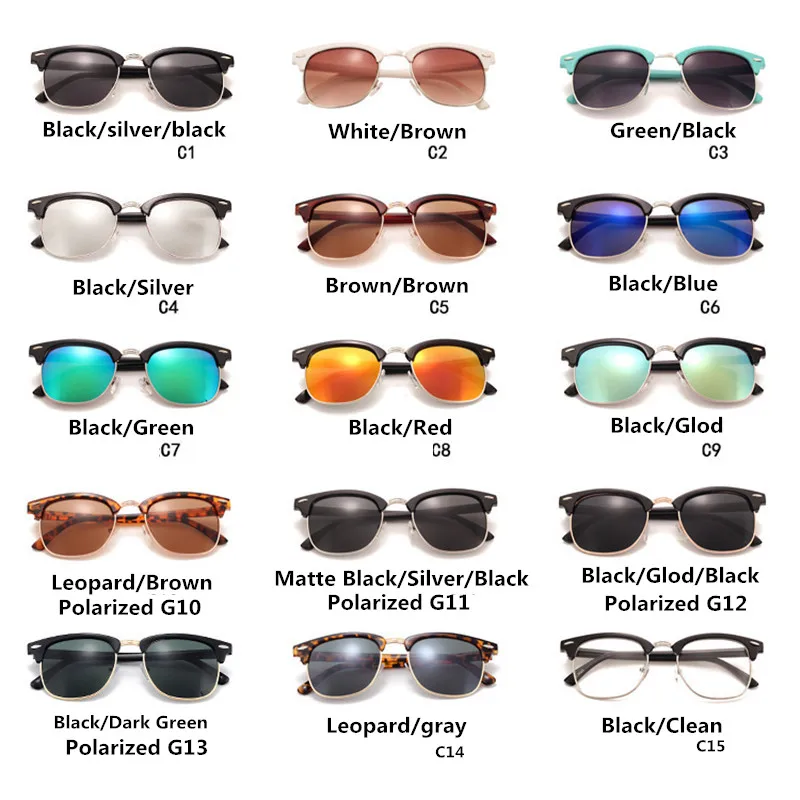 Top Trends: Classic Polarized Sunglasses Men Women Retro Brand Designer High Quality Vintage Sun Glasses Female Male Fashion Mirror Sunglass Shoppable Styles - Image 4