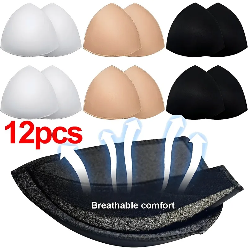 Top Trends: Bra Pads Soft Sponge Womens Triangle Bra Pad Sports Bra Bikini Pads Yoga Bra Swimsuit Bralettes Nursing Bra Inserts Enhancer Pad Shoppable Styles