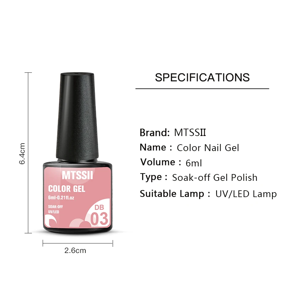 Top Trends: Mtssii 10 / 8 / 6Pcs Gel Nail Polish Set Nude Pink Semi Permanent Hybrid Gel Polish Manicure Nail Set Base Top Coat Soak Off Nails Shoppable Styles - Image 4