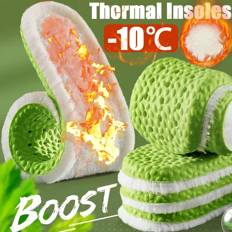 Top Trends: Self Heated Thermal Insoles Women Men Winter Warm Plush Shoe Pads Breathable Soft Thicken Feet Care Inserts Memory Foam Shoppable Styles