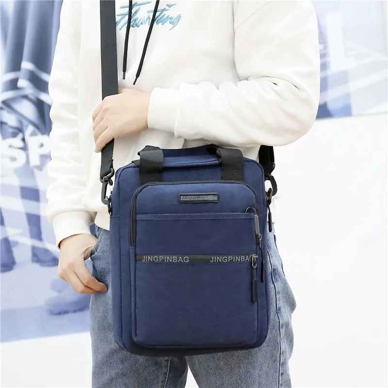 Top Trends: Men Shoulder Bags Pocket Oxford Luxury Handbags Men Top-handle Shopper Crossbody Bags Designer High Quality Soft Tote Shoppable Styles - Image 3