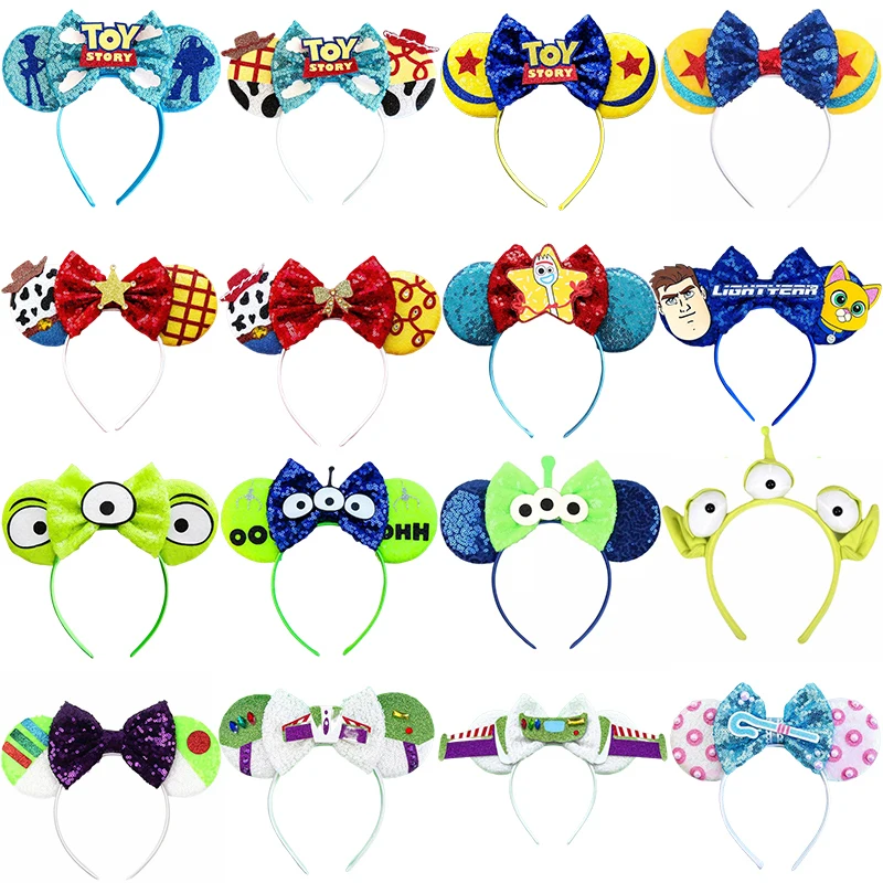 Top Trends: Disney Toy Story Ears Headbands Girl Pixar Alien Hairband Woody Buzz Lightyear Hair Accessories Kids Headwear For Carnival Party Shoppable Styles