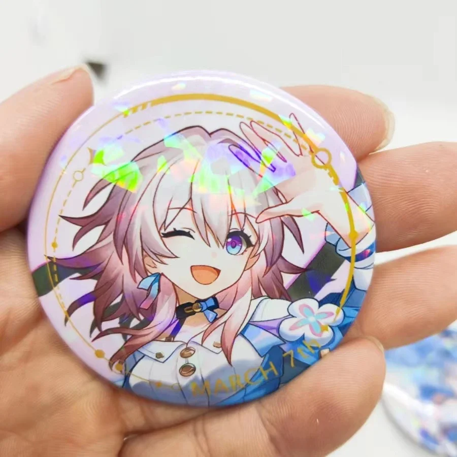 Top Trends: Game Honkai Star Rail Brooch Pins Anime Badge Cosplay DR Ratio Argenti Acheron Himeko Accessories Aventurine Decoration Gifts Shoppable Styles - Image 2