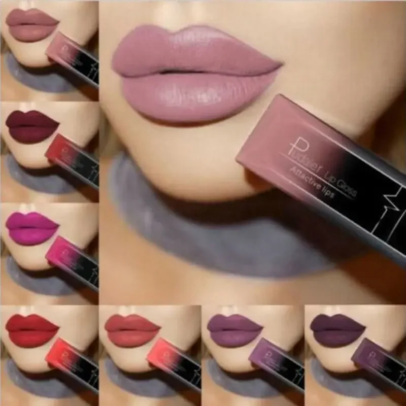 Top Trends: Matte Liquid Lipstick Waterproof Long Lasting Lip Gloss Tint Sexy Red Nude Purple Metallic Lipsticks Makeup Cosmetics Shoppable Styles