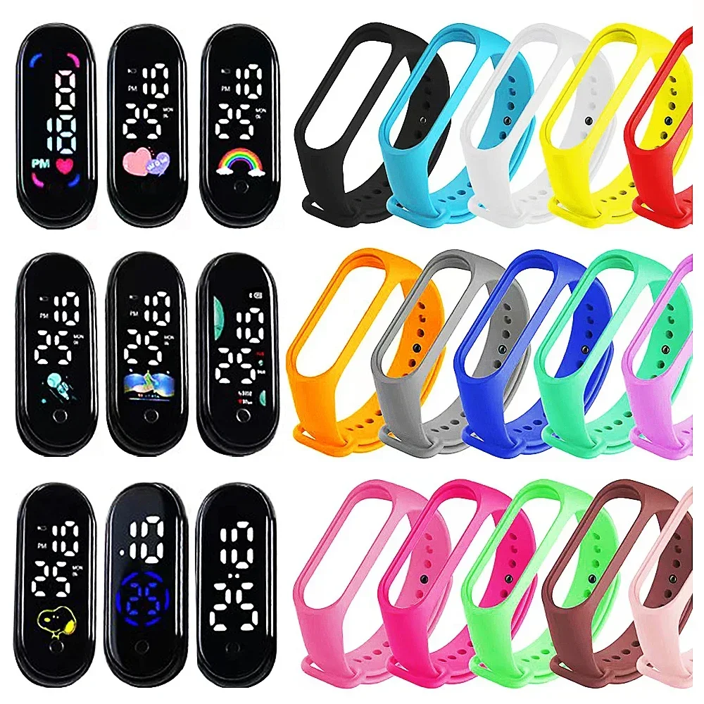 Top Trends: Waterproof Smart Touch Screen Children Digital Led Watches Cartoon Student Sports Kids Watch Birthday Gifts Boy Girl Bracelet Shoppable Styles