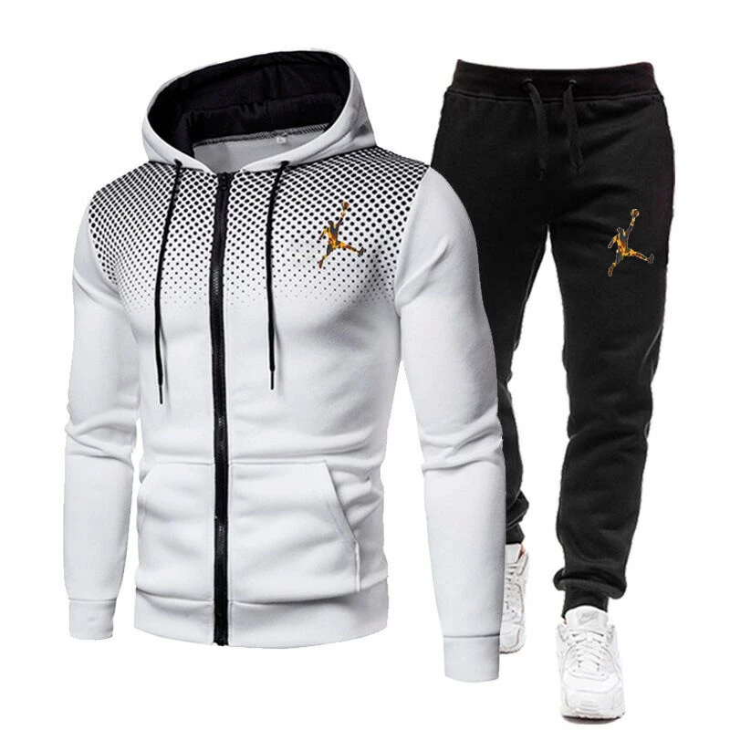 Top Trends: High Quality Fall Winter Fleece Warm Men's Clothing Tracksuit Hoodies SweatPants Two Piece Sets Suit Fashion Trend Sportswear Shoppable Styles