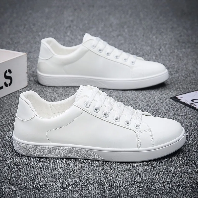 Top Trends: Casual Sports Shoes For Men White Fashion Flats 2024 New Designer Luxury Sneakers Man Solid Color Tennis Shoes Zapatillas Hombre Shoppable Styles