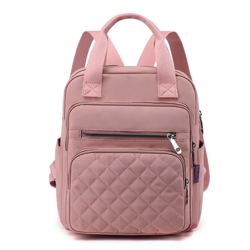 Top Trends: Fashion Women Backpack Large Capacity Plaid Handbags Multifunction Student School Bag Waterproof Anti-theft Outdoor Travel Back Shoppable Styles