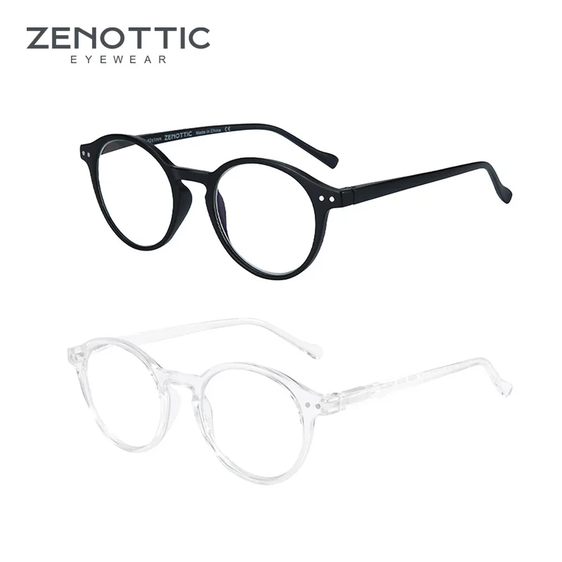 Top Trends: ZENOTTIC Retro Anti-blue Light Glasses Blue Light Blocking Round Computer Eyeglasses For Men Women Fashion Shoppable Styles