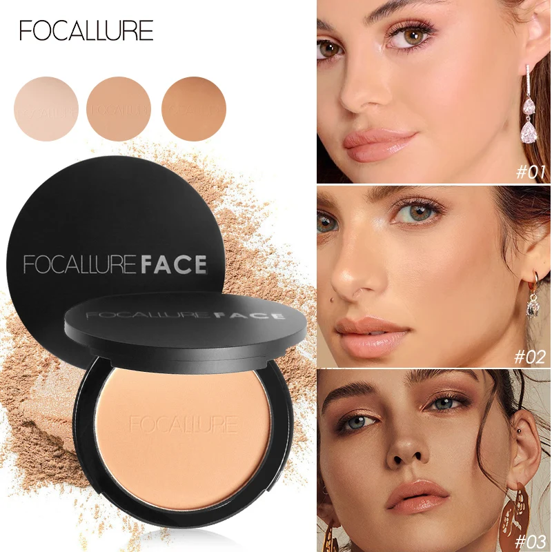 Top Trends: FOCALLURE 9 Colors Pressed Powder Oil Control Long-lasting Matte Lightweight Brightening Face Finishing Setting Powder Makeup Shoppable Styles