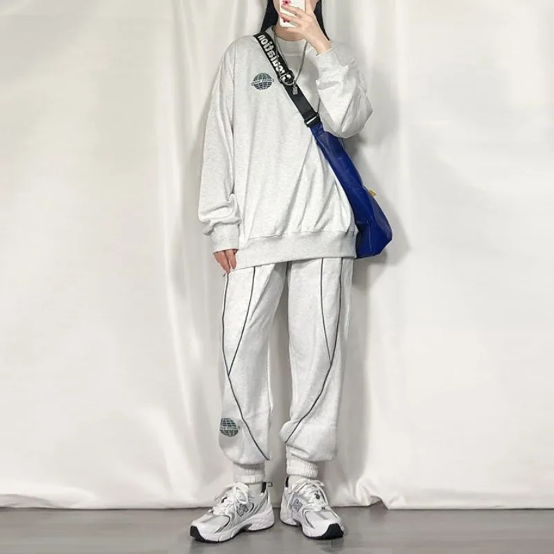 Top Trends: Two Piece Women Clothing Harajuku Tracksuit Pants Sets Spring Autumn Long Sleeve Hoodies Oversized Sports Casual Trousers Suits Shoppable Styles