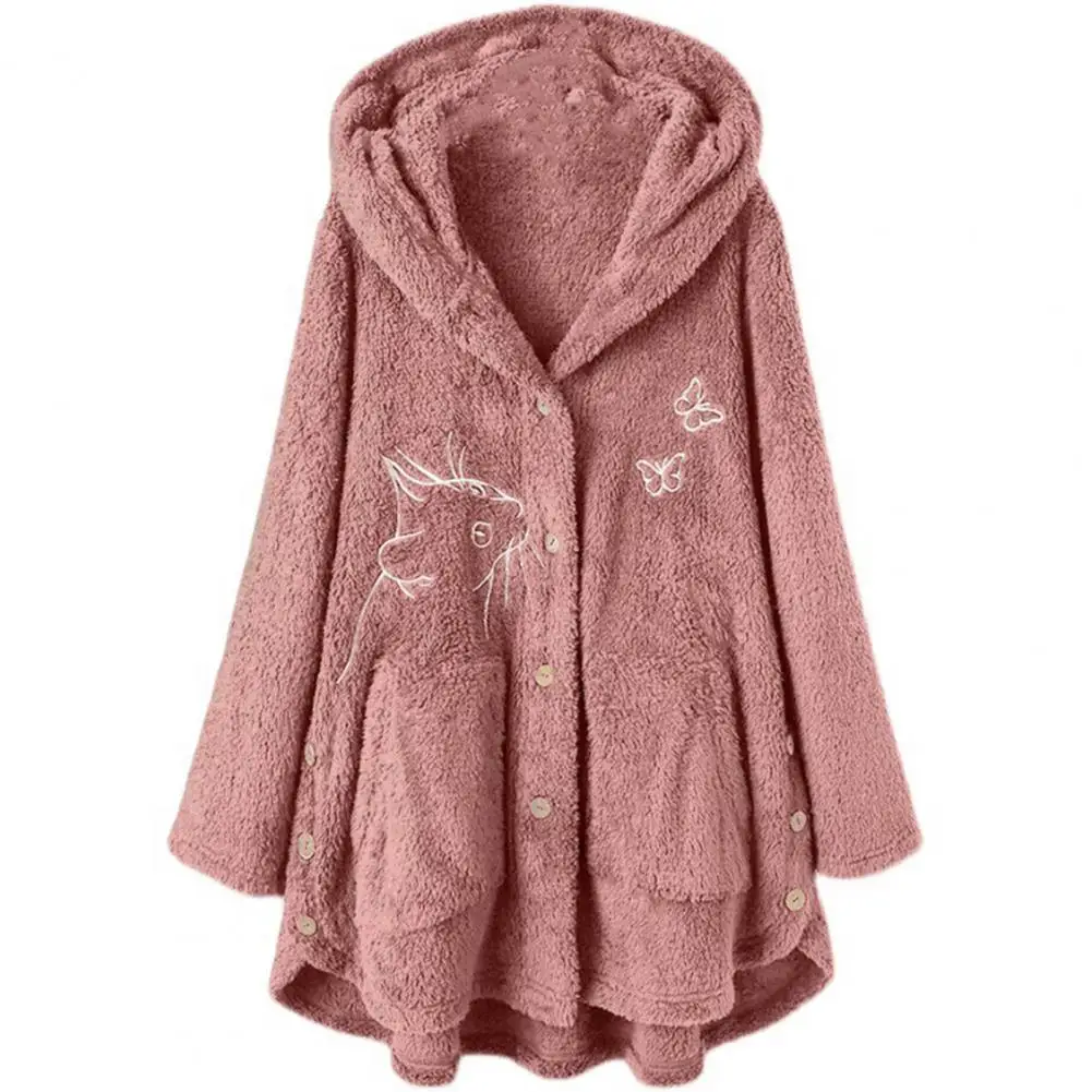 Top Trends: Cardigan Stylish Soft Cozy Cat Pattern Women Winter Coat Outwear Women Hoodie Coat Warm For Outdoor Shoppable Styles - Image 4