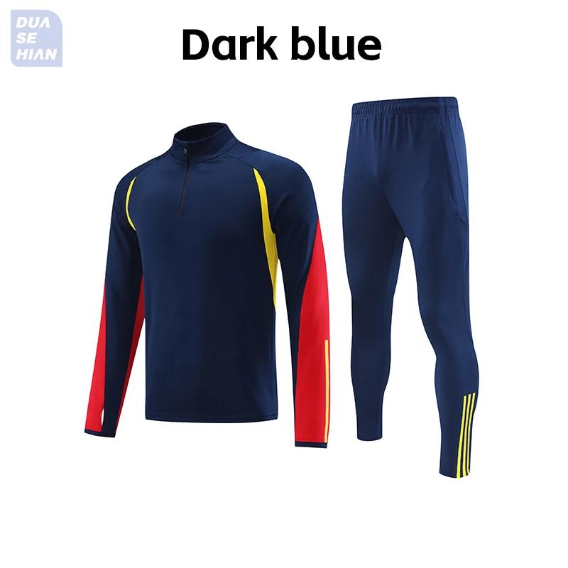 Top Trends: Men's Football Long SleevesHalf Zipper Uniforms Sport Training New Breathable Top Soccer Training Suit Winter Sportswear Jacket Shoppable Styles - Image 4