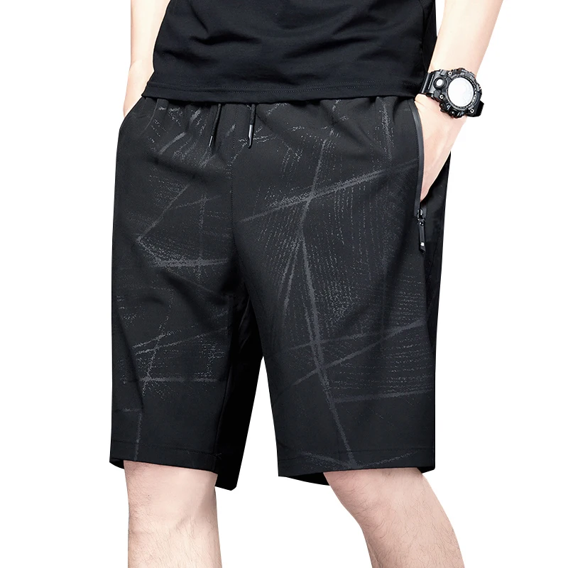 Top Trends: Summer Men Casual Beach Homme Ice Silk Cool Comfortable Breathable Stretch LOOSE Fit Quick Dry Sports Male Shorts Plus Size 8XL Shoppable Styles - Image 2