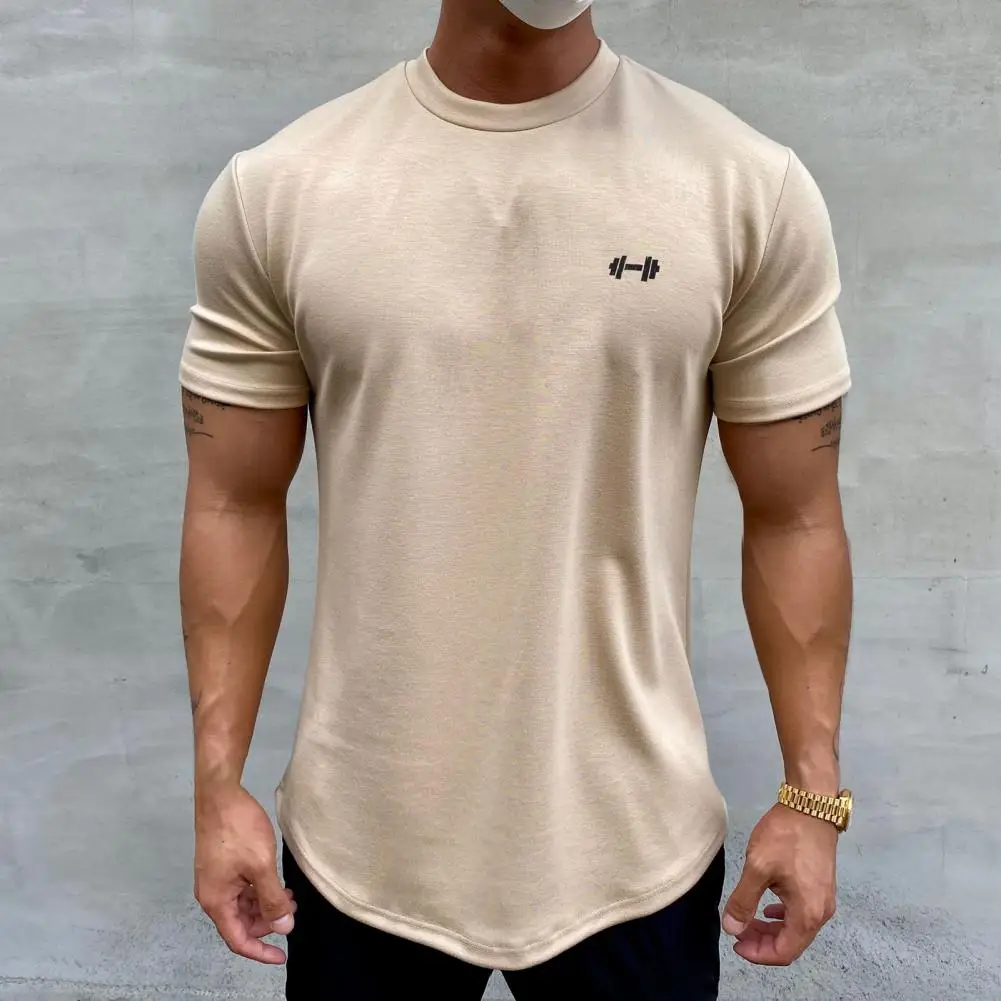 Top Trends: 2022 Men T-shirt Male Sports Gym Muscle Fitness T Shirt Blouses Loose Half Sleeve Summer Bodybuilding Tee Tops Men's Clothing Shoppable Styles