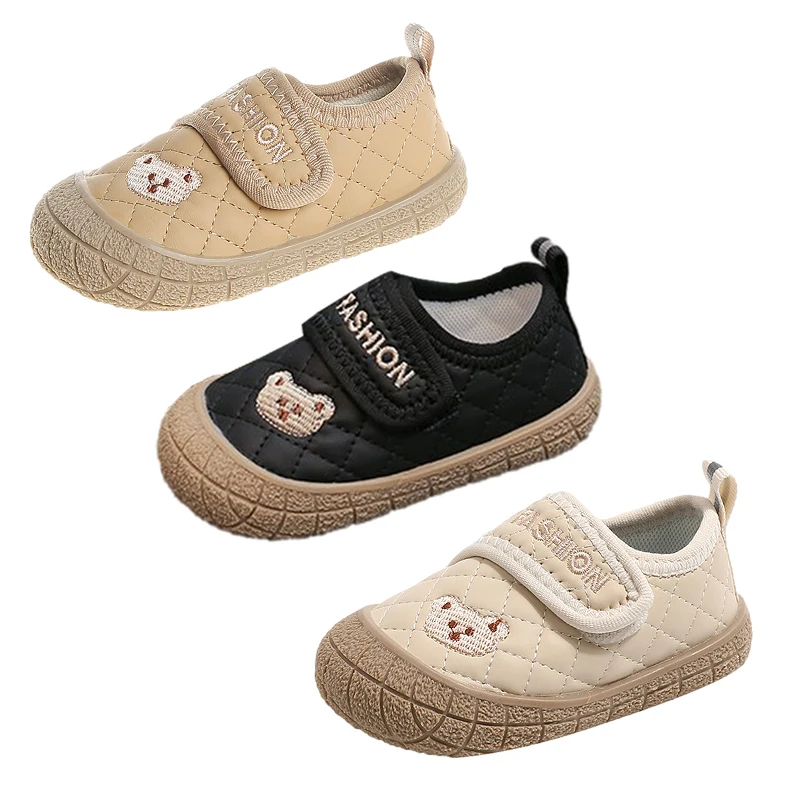 Top Trends: Autumn Baby Shoes Cartoon Bear Embroidery First Walkers Toddler Shoes Anti-Slip Boys Girls Sneakers Infant Casual Shoes Shoppable Styles