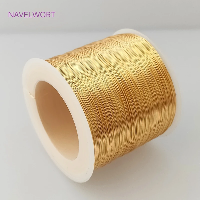 Top Trends: DIY Jewelry Making Wire 0.2mm-1mm 14k / 18k Real Gold Plated Copper-Wire For Handmade Wire Jewelry Crafts Shoppable Styles - Image 3