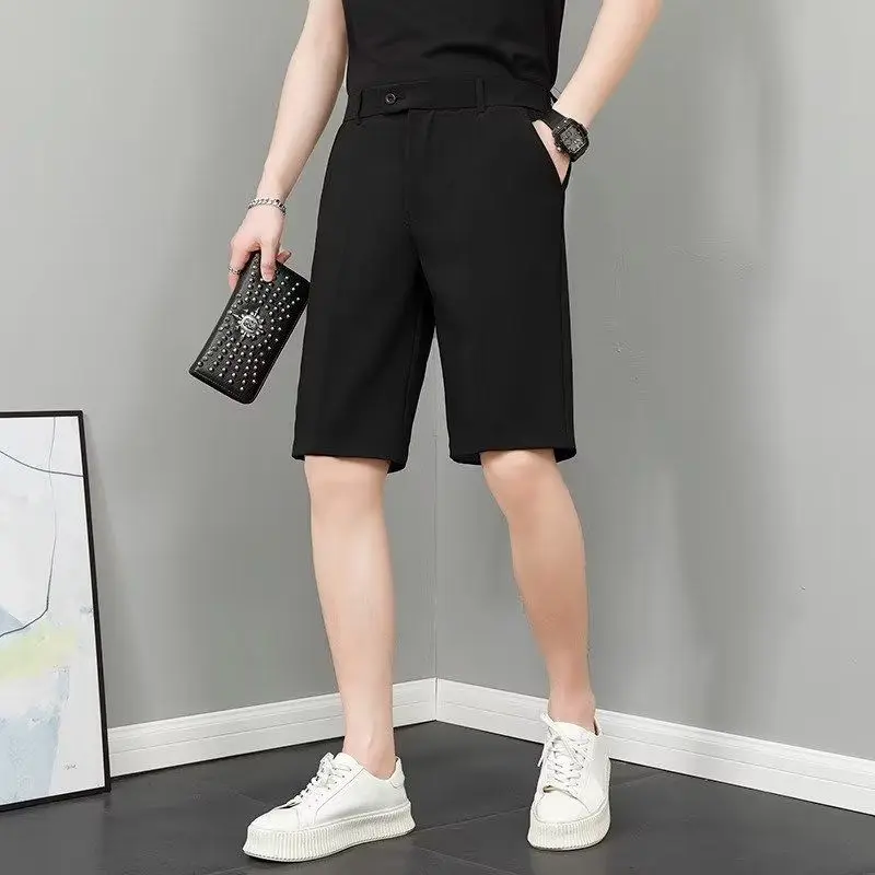 Top Trends: 2023 Men&#039;s Clothing Fashion Casual Man Loose High Waist Zipper Summer Thin Straight Simplicity Handsome Solid Color Cargo Shorts Shoppable Styles